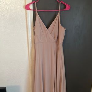 Birdy gray taupe size medium bridesmaids dress with pockets